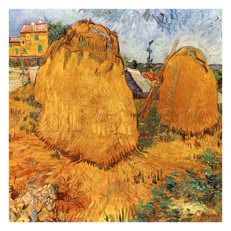 Meules De Foin En Provence - Van Gogh Painting On Canvas